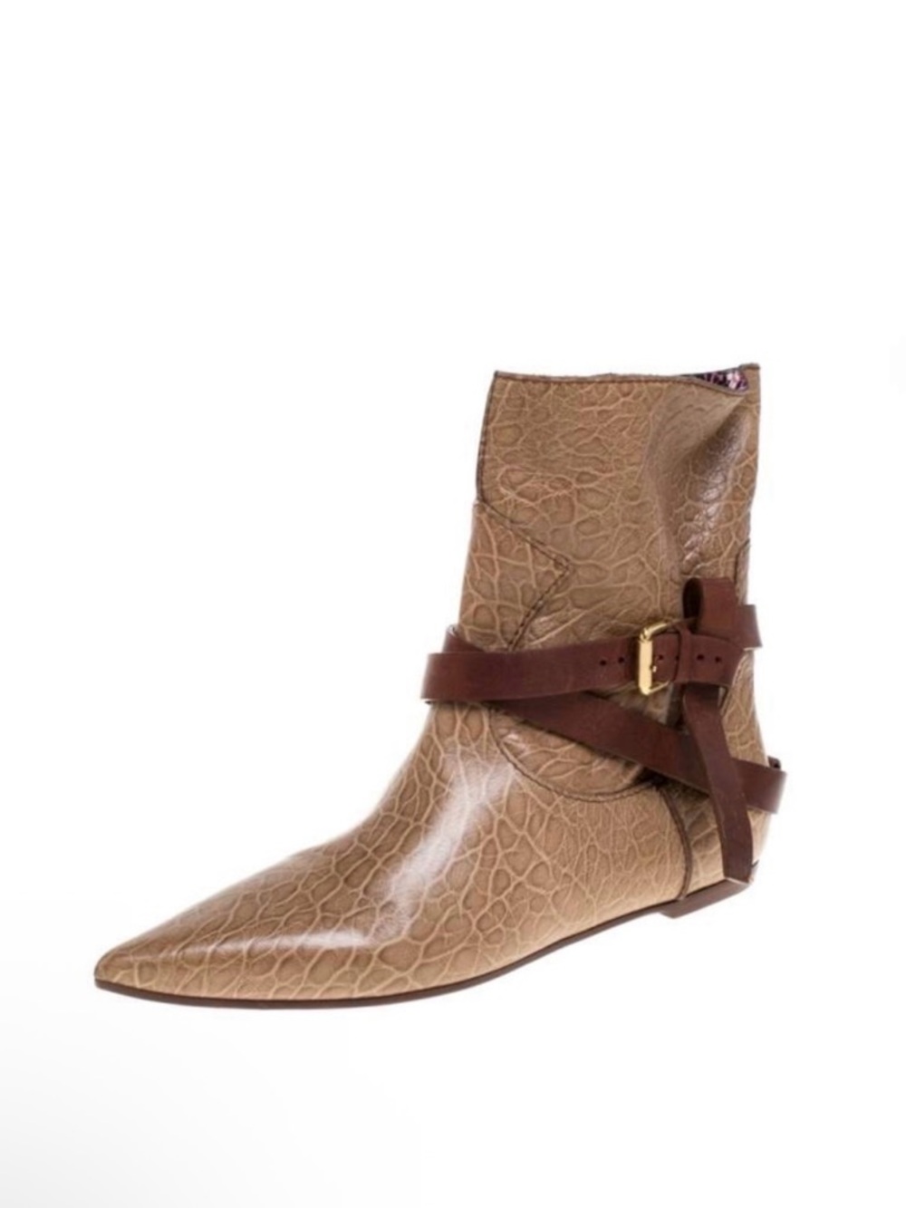 Louis Vuitton Sweet Escapade Booties Floral Lined Leather EU 37 Y2K ⚪️
